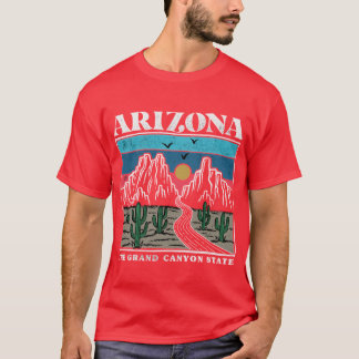 Camiseta Presente Souvenir Vintage Arizona Retro Estado do