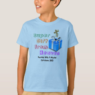 Camiseta Presente super do t-shirt da juventude do céu