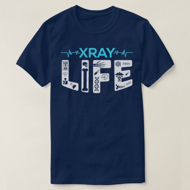 Camiseta Presente técnico do Assistente de Radiologia Xray (Frente do Design)