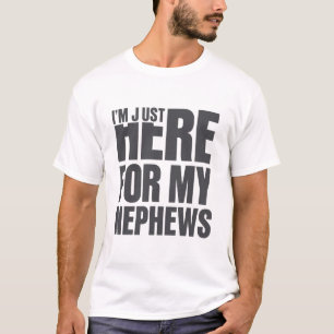 Camiseta Presente Tio Legal Estou Aqui Pelo Meu Sobrinho Fa