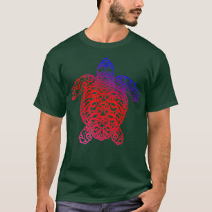 Camiseta Presente Tribal Azul, Tartaruga-do-Mar Grito