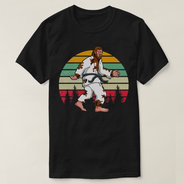 Camiseta Presente único legal de arte marcial Karate Bigfoo (Frente do Design)