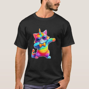 Camiseta Presente Unicórnio Gato Caticórnio Debulhando Arco