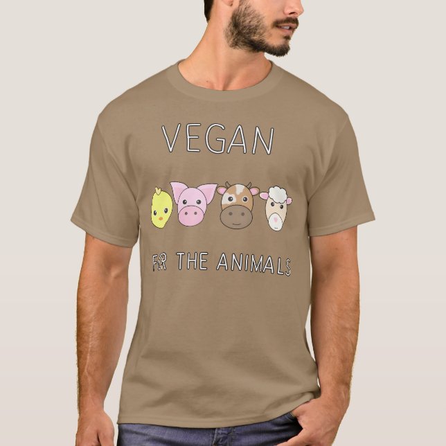 Camiseta Presente vegano para animais (Frente)