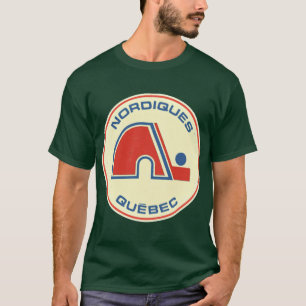 Camiseta Presente vintage angustiado Quebec Nordiques