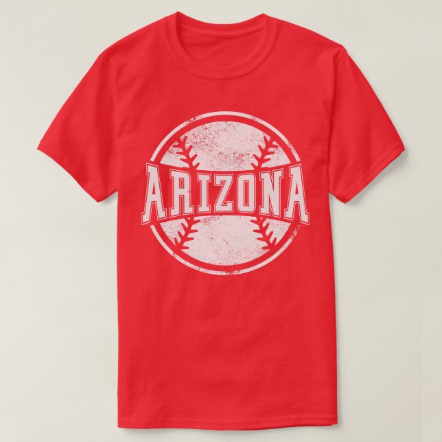 Camiseta Presente Vintage Arizona Baseball Team (Frente do Design)