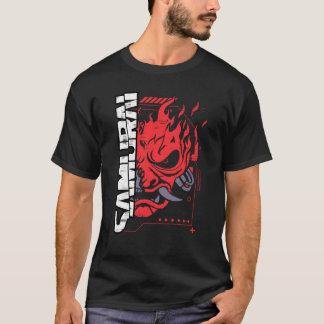 Camiseta presente vintage da banda de rock samurai