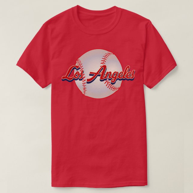 Camiseta Presente Vintage Los Angeles Baseball Team (Frente do Design)