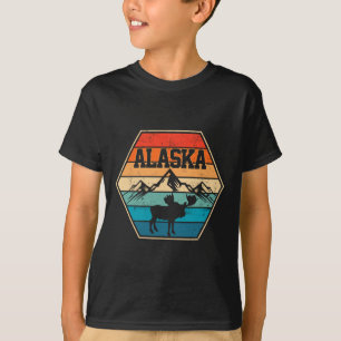 Camiseta Presente Vintage Retro Caminhada Montanha Alasca E
