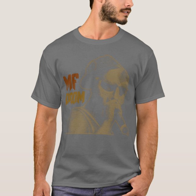 Camiseta Presente Vintage Retro Música Rapper Mf Doom (Frente)