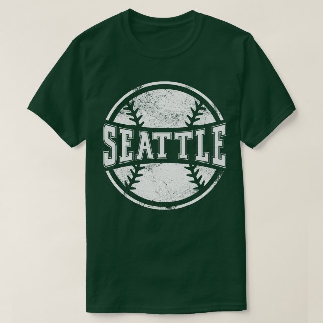 Camiseta Presente Vintage Seattle Baseball Team (Frente do Design)