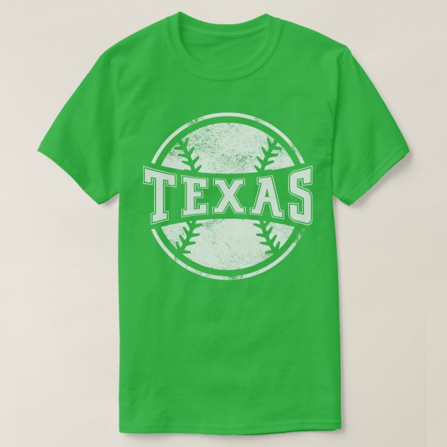 Camiseta Presente Vintage Texas Baseball Team (Frente do Design)