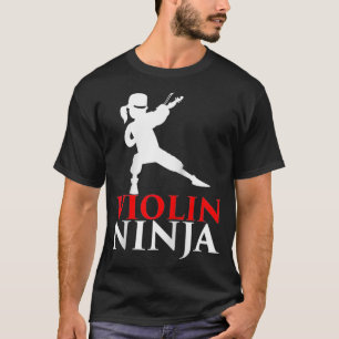 Camiseta Presente Violino Ninja do Jogador Violinista Violi