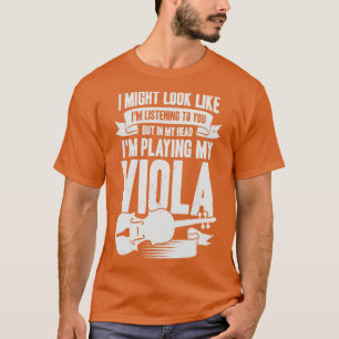 Camiseta Presente Violista do Instrumento Musical Viola Pla