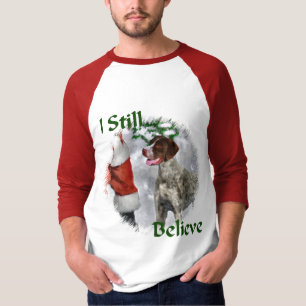 Camiseta Presentes alemães do Natal do ponteiro de cabelos