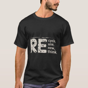 Camiseta Presentes Ambientais Reflexão Preta Utilizam Novo