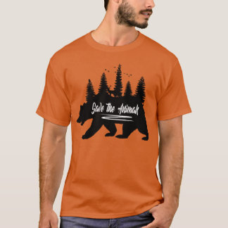 Camiseta Presentes animais da floresta natureza selvagem