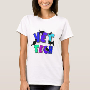 Camiseta Presentes artísticas da tecnologia do veterinári