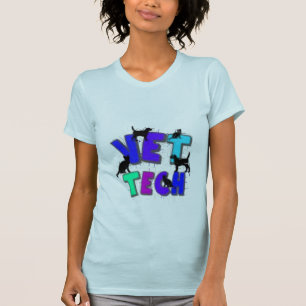 Camiseta Presentes artísticas da tecnologia do veterinári