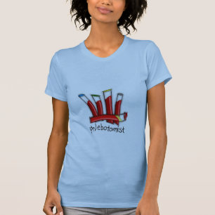 Camiseta Presentes artísticas do design dos tubos do sangue