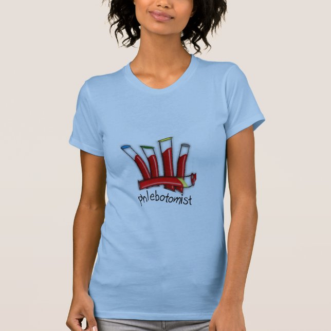 Camiseta Presentes artísticas do design dos tubos do sangue (Frente)