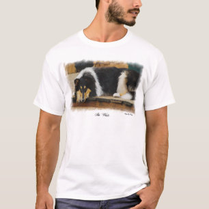 Camiseta Presentes ásperos do Collie da Tri Cor