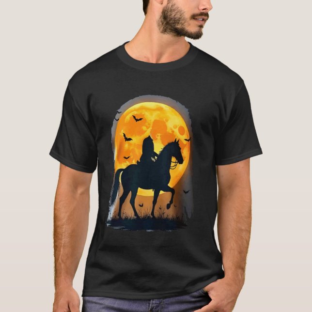 Camiseta Presentes Assustadores Cavaleiro Sem Cabeça para C (Frente)