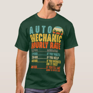 Camiseta Presentes Automotivos Mecânicos Horários de Taxa
