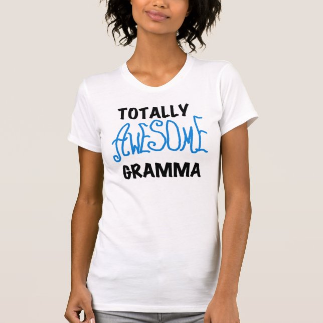 Camiseta Presentes azuis totalmente impressionantes do (Frente)