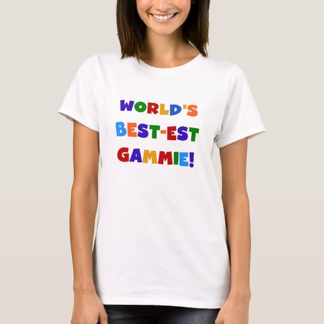 Camiseta Presentes brilhantes das cores do Melhor-est (Frente)