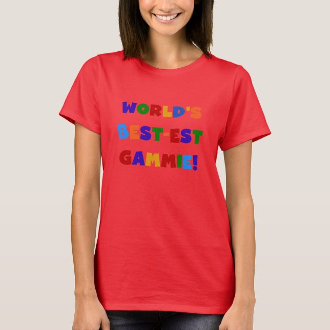 Camiseta Presentes brilhantes das cores do Melhor-est (Frente)