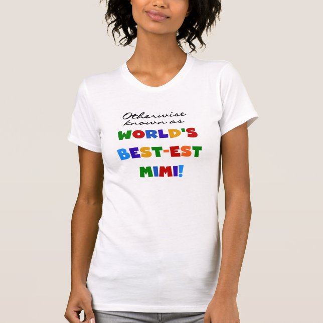 Camiseta Presentes brilhantes dos t-shirt das cores Mimi do (Frente)