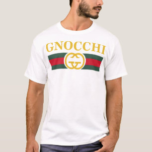 Camiseta Presentes Clássicos Do Logotipo Gnocchi-Massas Par