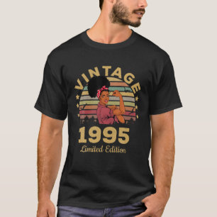 Camiseta Presentes com 27 anos Vintage 1995 Limited Edition