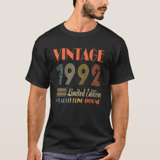 Camiseta Presentes com 30 anos Vintage 1992 Edição limitada
