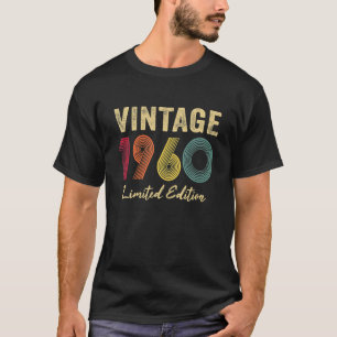 Camiseta Presentes com 62 anos Vintage 1960 Edição limitada