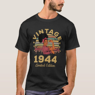 Camiseta Presentes com 78 anos Vintage 1944 Limited Edition
