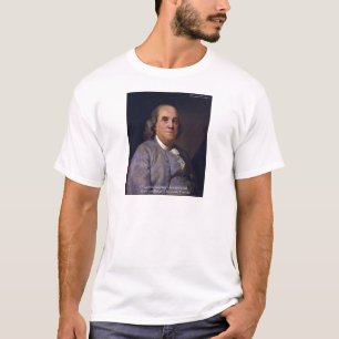 Camiseta Presentes com a Citação de Ben Franklin "Ama o Teu