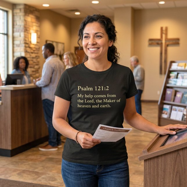 Camiseta Presentes Cristãos com Citação de Versículo Bíblic (Custom Bible Verse Quote Christian Gifts for Women T-Shirt)