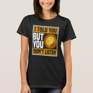 Camiseta Presentes Cryptocurrency para Bitmoney Miner e Tra