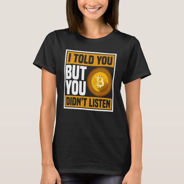 Camiseta Presentes Cryptocurrency para Bitmoney Miner e Tra (Frente)