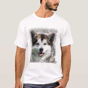 Camiseta Presentes da arte do Malamute do Alasca