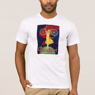Camiseta Presentes da bicicleta do vintage - ciclos Peugeot