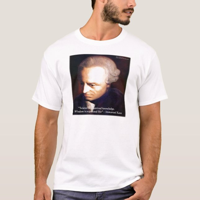 Camiseta Presentes da Citação de Ciência Vs Conhecimento de (Frente)