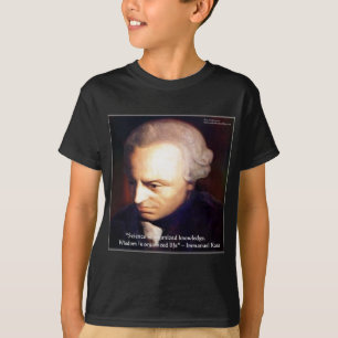 Camiseta Presentes da Citação de Ciência Vs Conhecimento de