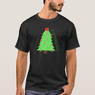 Camiseta Presentes da consciência do cancro da mama--Árvo