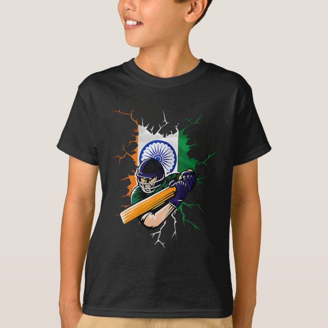 Camiseta Presentes da Equipe Nacional de Críquete da Índia  (Frente)