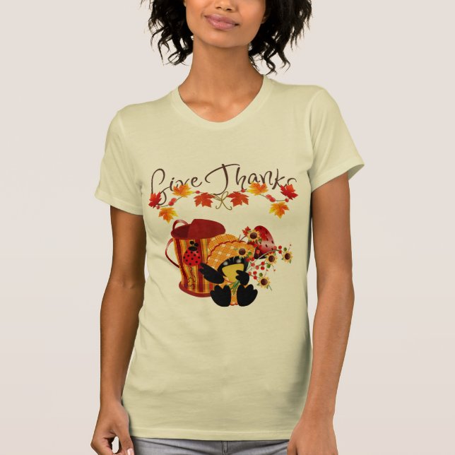 Camiseta Presentes da Estação de outono (Frente)