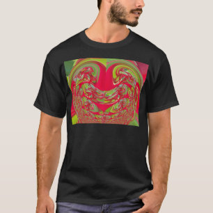 Camiseta Presentes da Flora Vermelha e Verde Vintage Hakuna