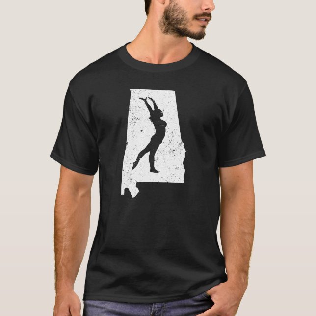 Camiseta Presentes da ginástica de Alabama para a ginástica (Frente)